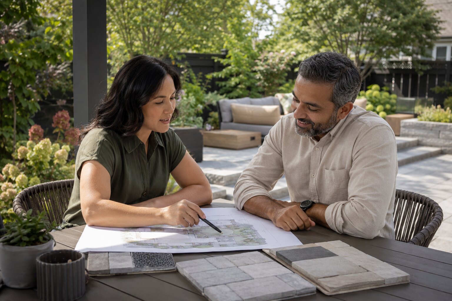 Synthetic consultation scene